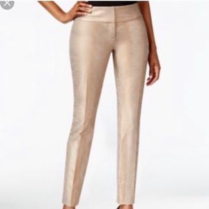 Alfani Crackle Gold Foil Slim Leg Pants